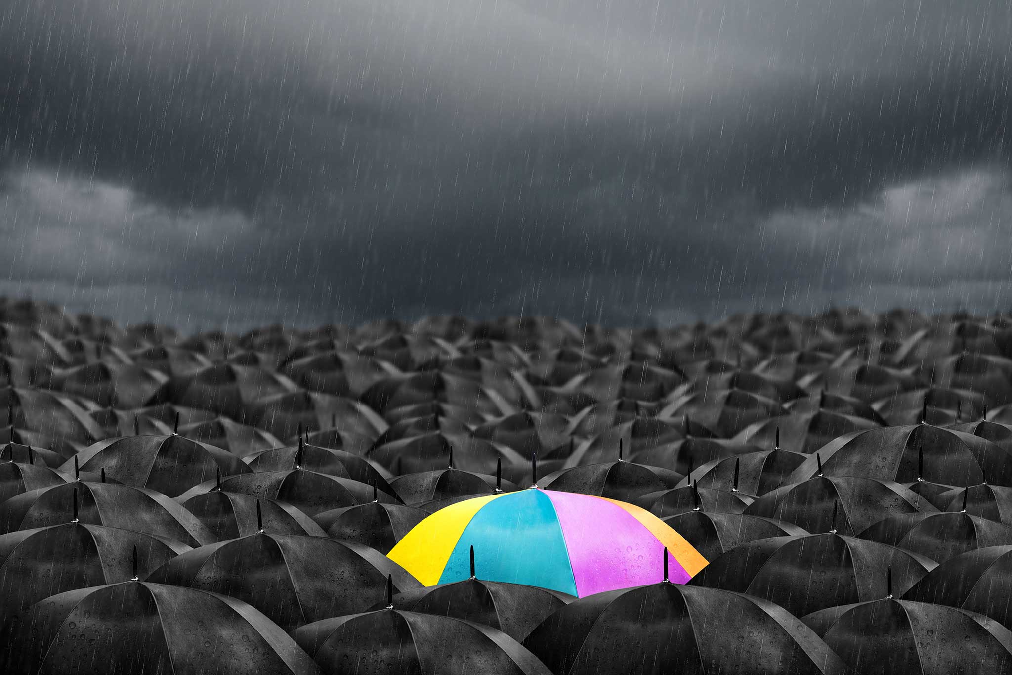 stand out umbrella - high quality branding image