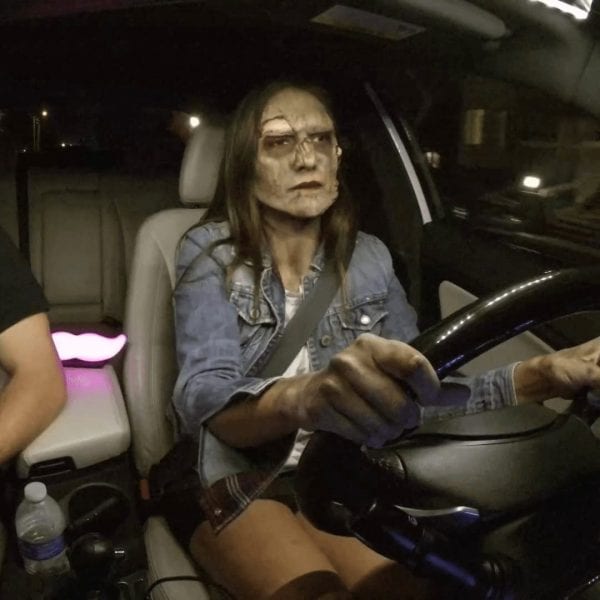 zombie from Lyft Halloween - surprise and delight video event